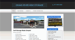 Desktop Screenshot of grandriverministoragemi.com